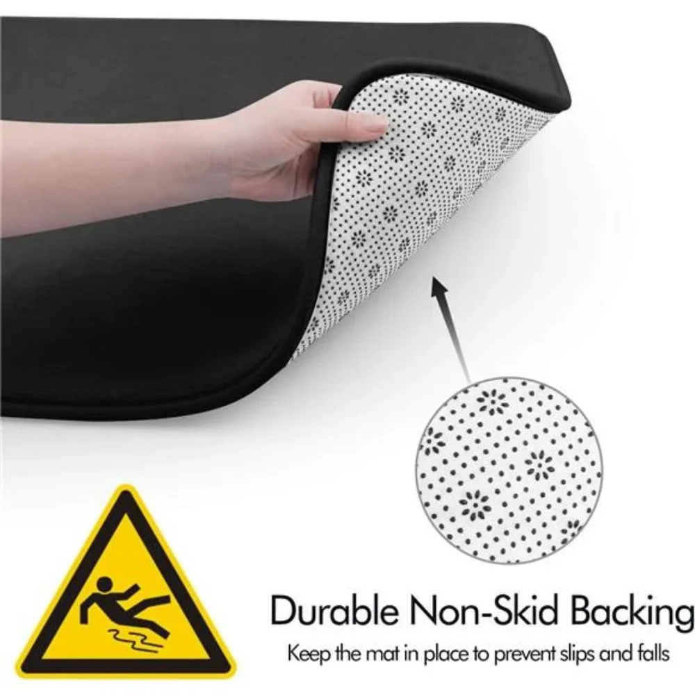 Memory Foam Bath Mat Set, 3 Piece Bathroom Rugs Non Slip and Absorbent Mats